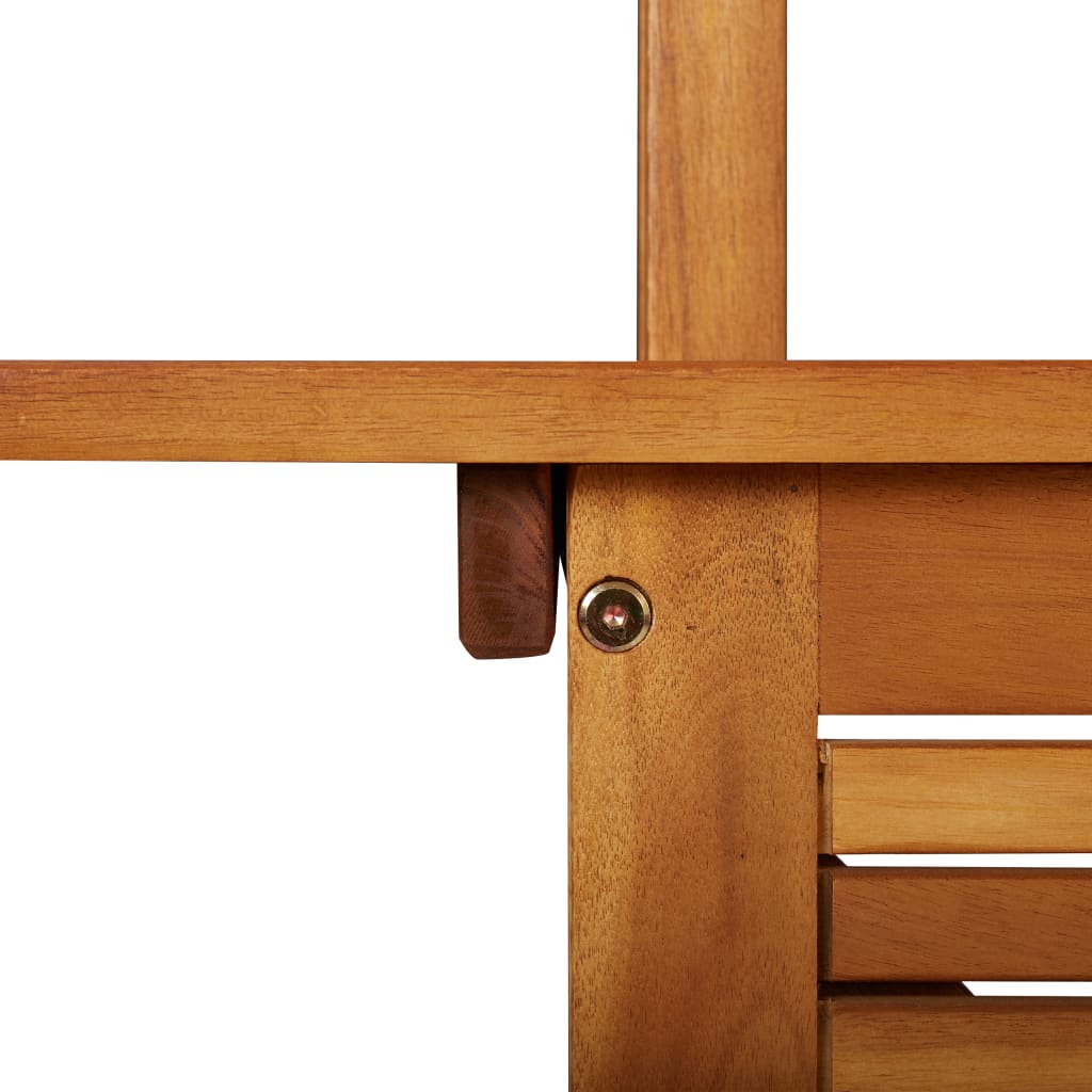 Galleria Design Outdoor Bar Table with Rooftop 113x106x217 cm Solid Acacia Wood