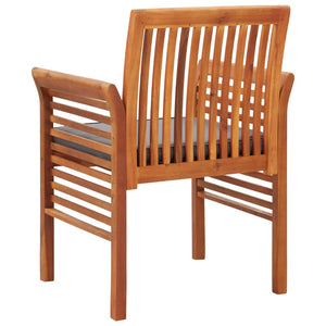 Galleria Design Garden Dining Chairs with Cushions 2 pcs Solid Acacia Wood