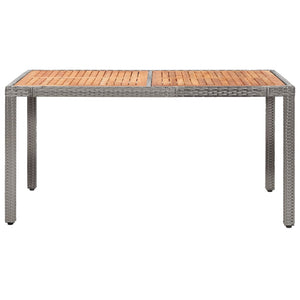 Galleria Design 7 Piece Outdoor Dining Set with Cushions Poly Rattan Grey