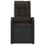 Galleria Design Reclining Garden Chairs 2 pcs with Cushions Poly Rattan Black