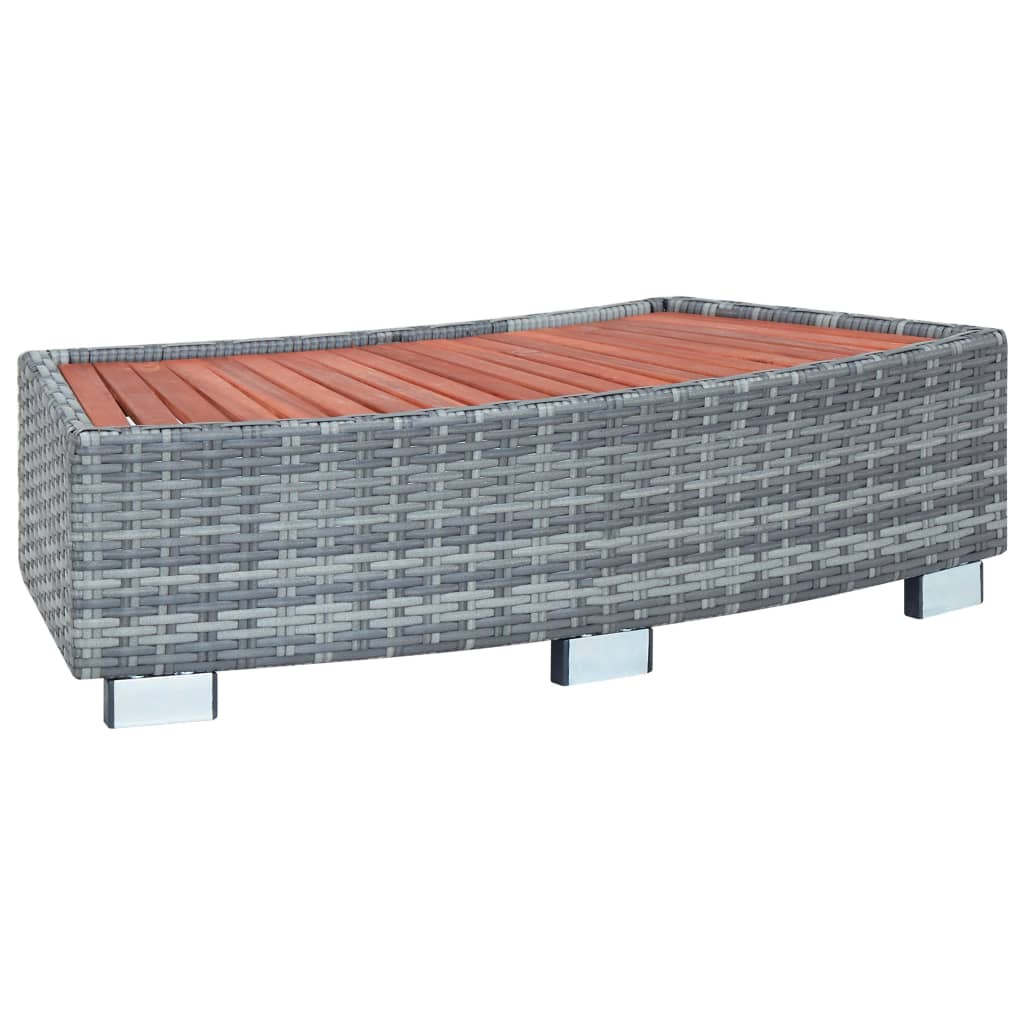 Galleria Design Spa Step Grey Poly Rattan 92x45x25 cm