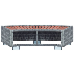 Galleria Design Spa Step Grey Poly Rattan 92x45x25 cm