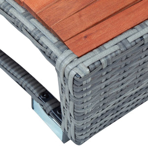 Galleria Design Spa Step Grey Poly Rattan 92x45x25 cm