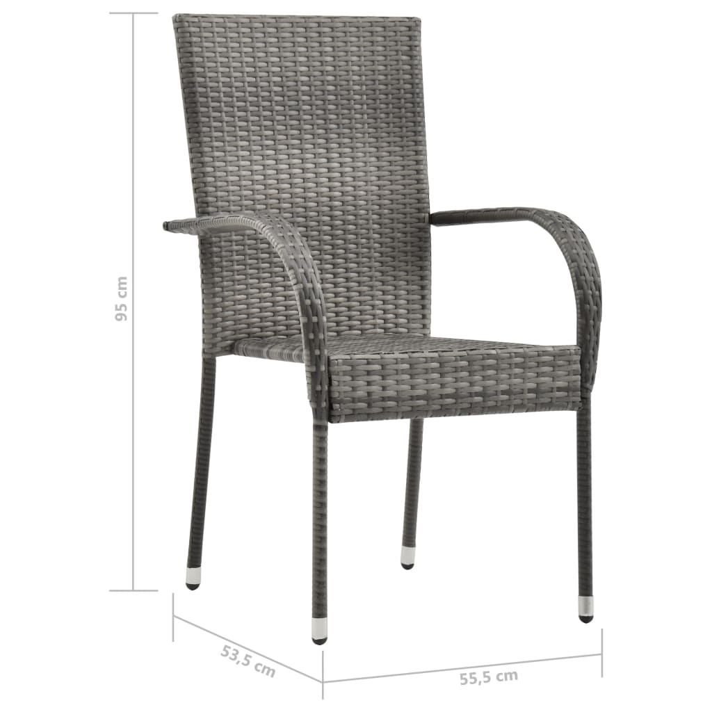 Stackable wicker patio online chairs