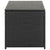 Galleria Design Garden Storage Box Poly Rattan 100x50x50 cm Black