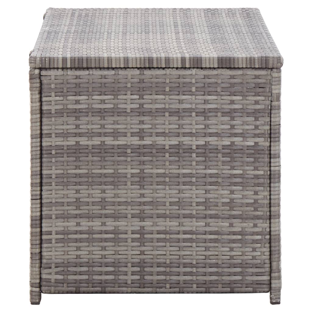 Galleria Design Garden Storage Box Poly Rattan 100x50x50 cm Grey