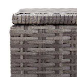 Galleria Design Garden Storage Box Poly Rattan 100x50x50 cm Grey