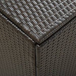 Galleria Design Garden Storage Box Poly Rattan 180x90x70 cm Brown