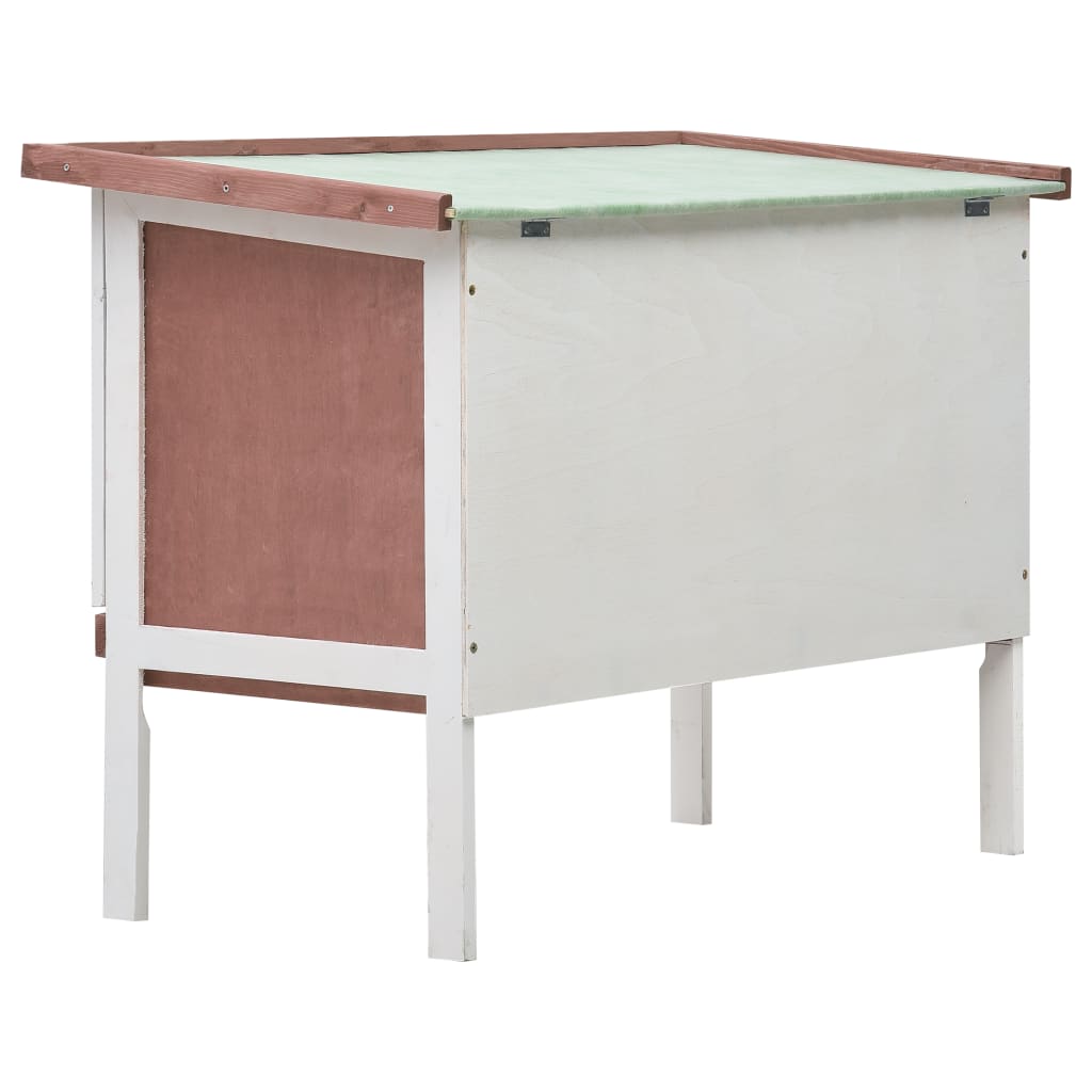 Galleria Design Outdoor Rabbit Hutch 1 Layer Brown Wood