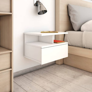 Galleria Design Floating Nightstands 2 pcs White 40x31x27cm Engineered Wood