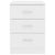 Galleria Design Bedside Cabinet White 38x35x56 cm Engineered Wood