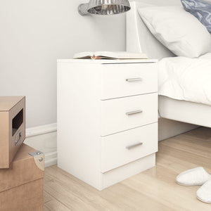 Galleria Design Bedside Cabinet White 38x35x56 cm Engineered Wood