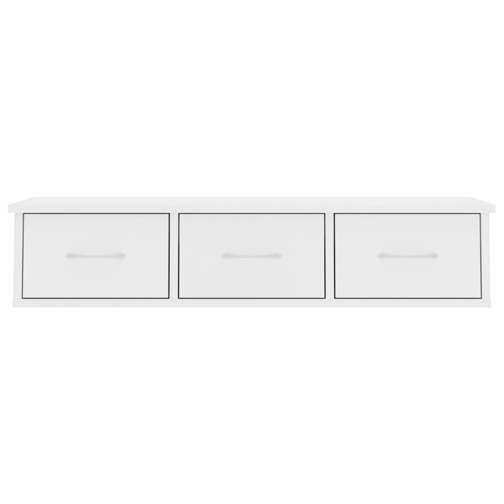 Galleria Design Wall-mounted Drawer Shelf White 88x26x18.5 cm Engineered Wood