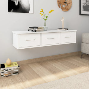 Galleria Design Wall-mounted Drawer Shelf White 88x26x18.5 cm Engineered Wood