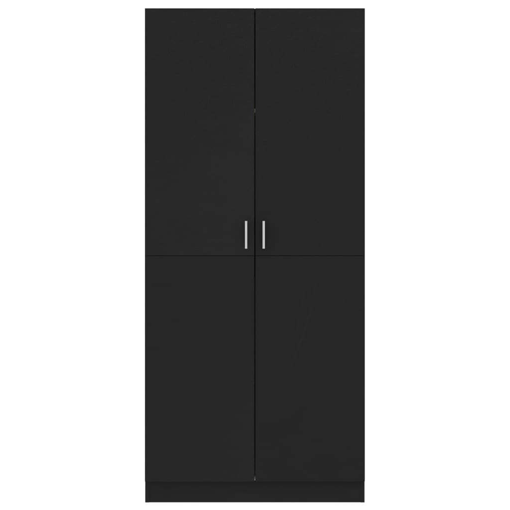 Galleria Design Wardrobe Black 80x52x180 cm Engineered Wood
