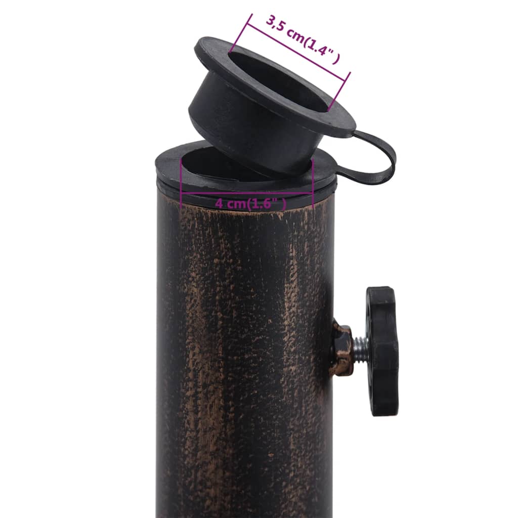 Galleria Design Umbrella Base Bronze 12 kg 48 cm Cast Iron