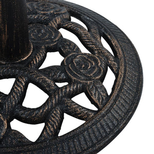 Galleria Design Umbrella Base Black and Bronze 9 kg 40 cm Cast Iron