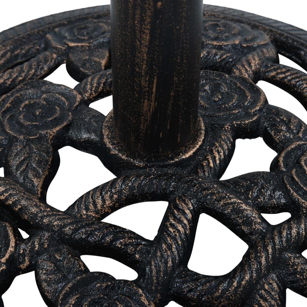 Galleria Design Umbrella Base Black and Bronze 9 kg 40 cm Cast Iron