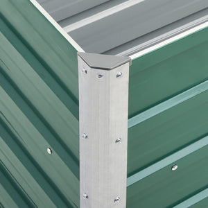 Galleria Design Garden Raised Bed Galvanised Steel 240x40x45 cm Green