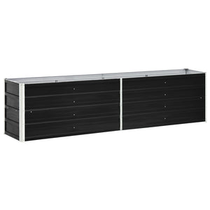 Galleria Design Garden Raised Bed Galvanised Steel 240x40x45 cm Anthracite