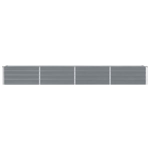 Galleria Design Garden Raised Bed Galvanised Steel 320x40x45 cm Grey