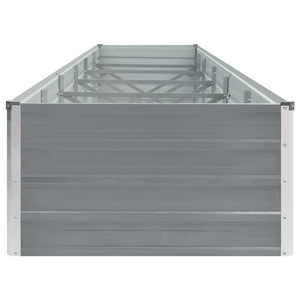 Galleria Design Garden Raised Bed Galvanised Steel 480x80x45 cm Grey
