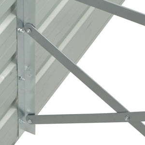 Galleria Design Garden Raised Bed Galvanised Steel 480x80x45 cm Grey