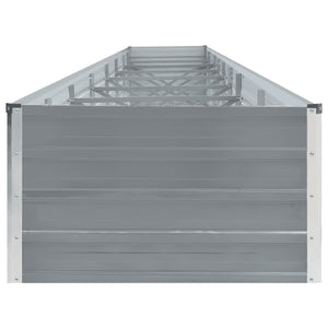Galleria Design Garden Raised Bed Galvanised Steel 600x80x45 cm Grey
