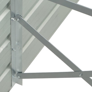 Galleria Design Garden Raised Bed Galvanised Steel 600x80x45 cm Grey