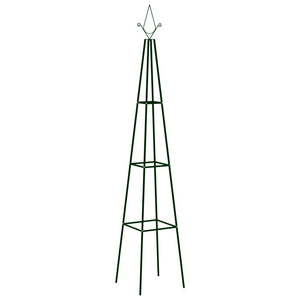 Galleria Design Garden Climbing Plant Racks 2 pcs Dark Green 35x35x195 cm Iron