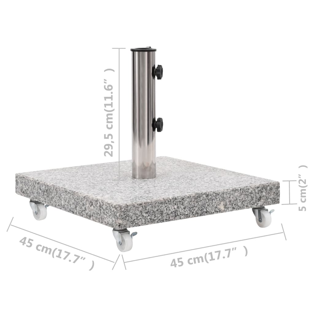 Galleria Design Parasol Base Granite 30 kg Square Grey