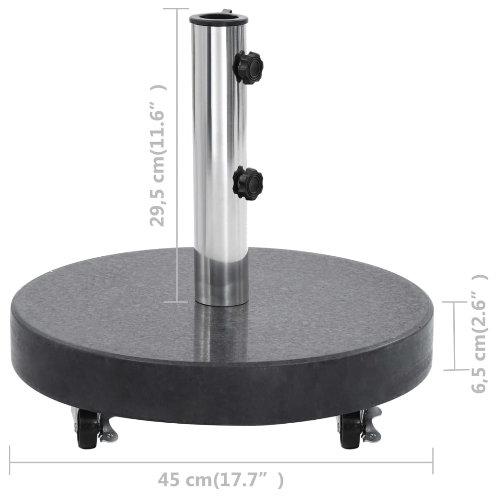 Galleria Design Parasol Base Granite 30 kg Round Black