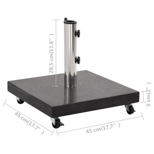 Galleria Design Parasol Base Granite 30 kg Square Black