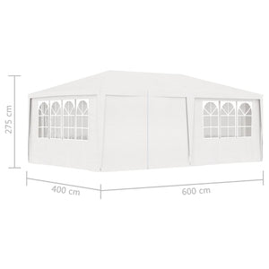 Galleria Design Professional Party Tent with Side Walls 4x6 m White 90 g/m?