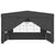 Galleria Design Professional Party Tent with Side Walls 4x4 m Anthracite 90 g/m?