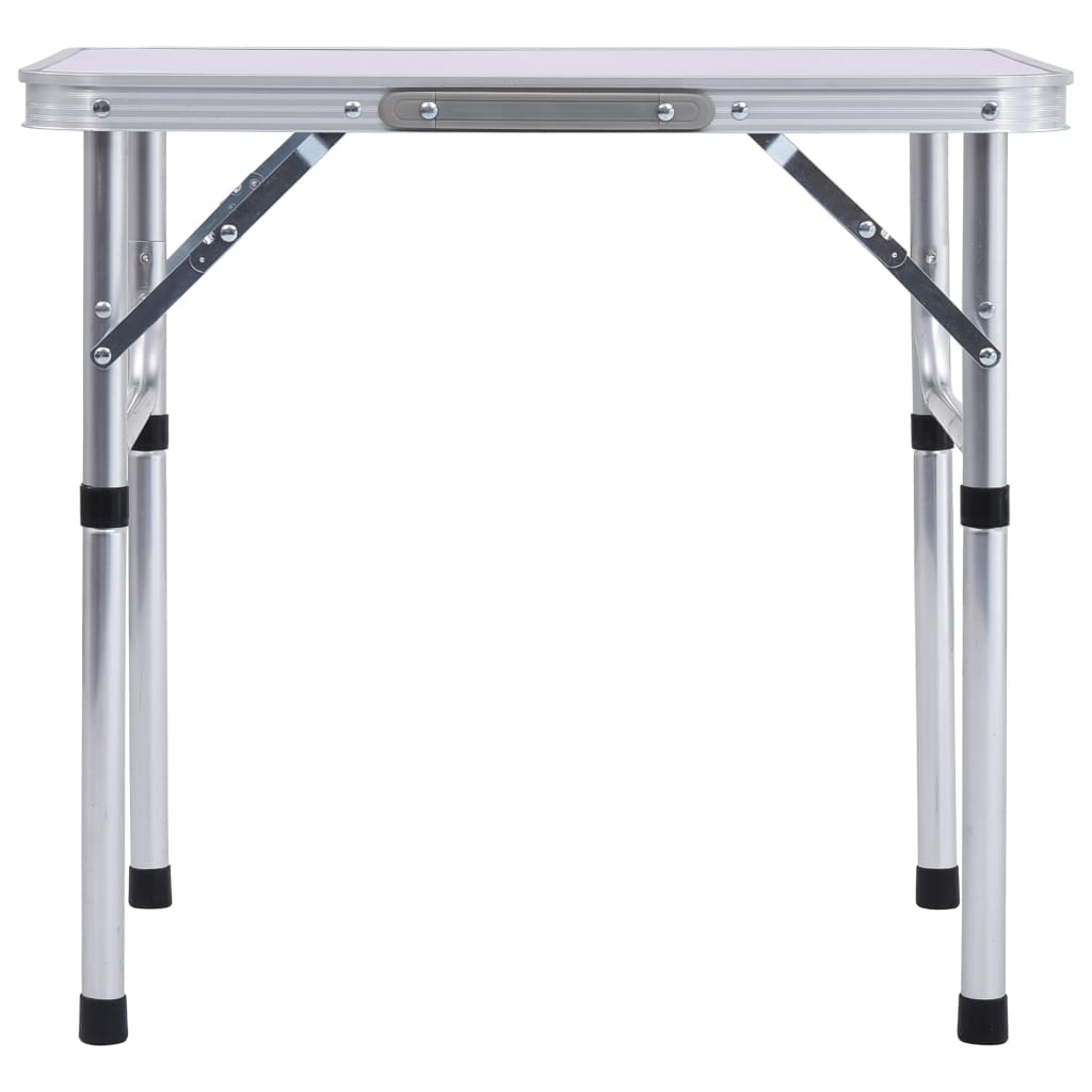 Galleria Design Folding Camping Table White Aluminium 60x45 cm