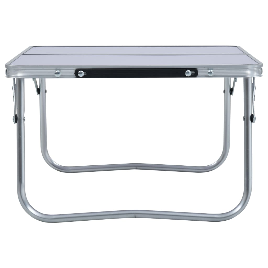 Galleria Design Folding Camping Table White Aluminium 60x45 cm