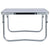 Galleria Design Folding Camping Table White Aluminium 60x45 cm
