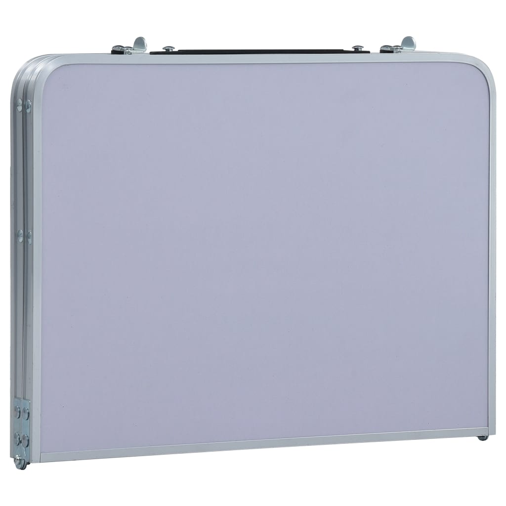 Galleria Design Folding Camping Table White Aluminium 60x45 cm