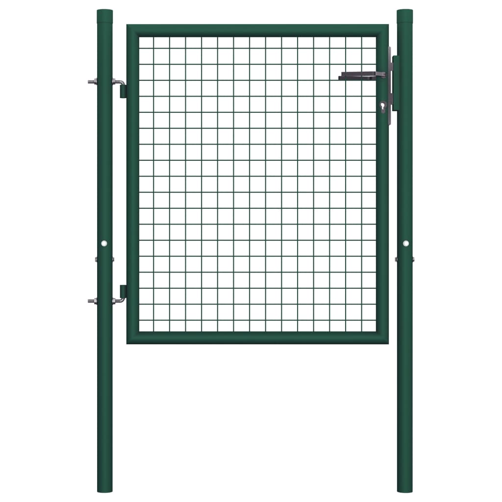 Galleria Design Fence Gate Steel 100x75 cm Green