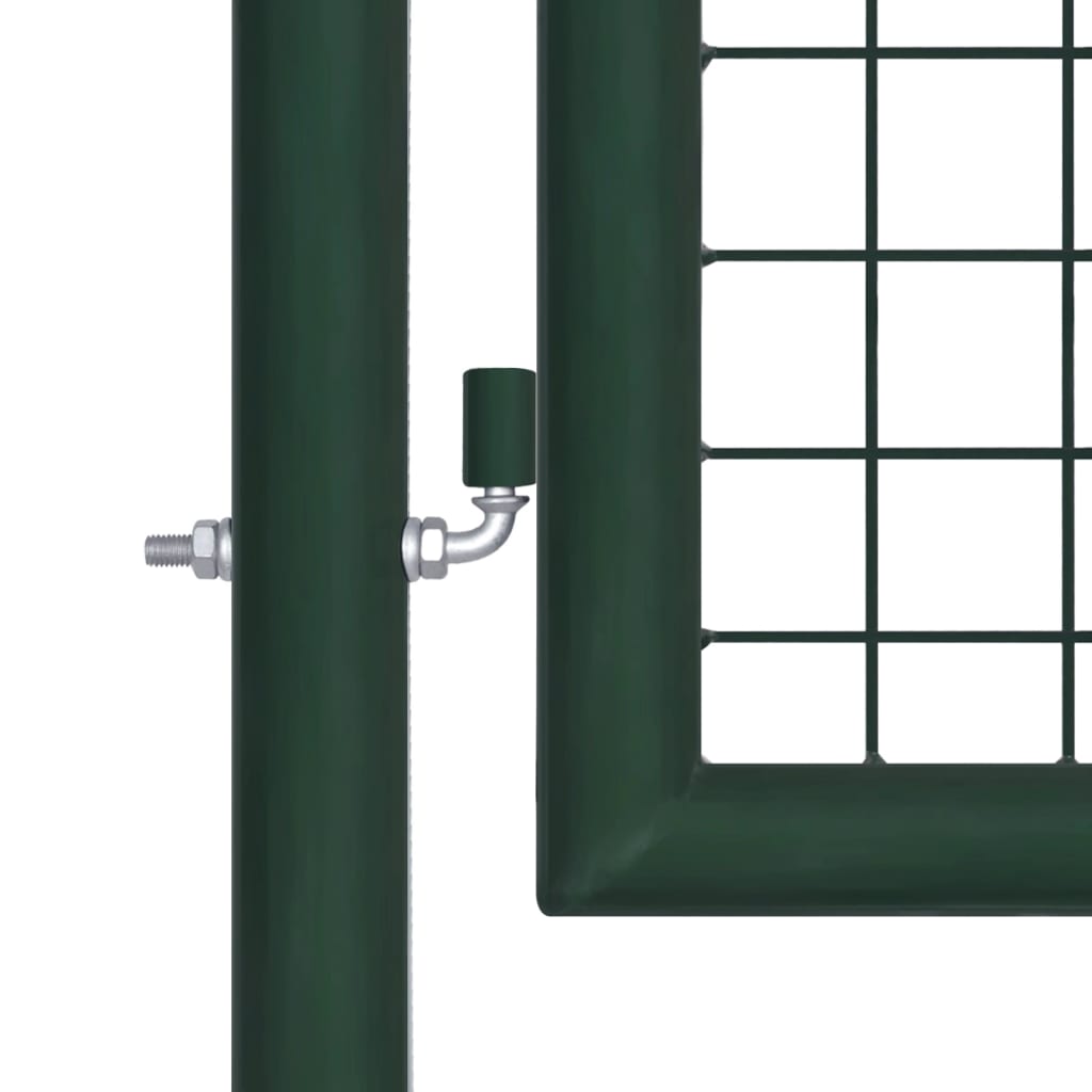 Galleria Design Fence Gate Steel 100x125 cm Green