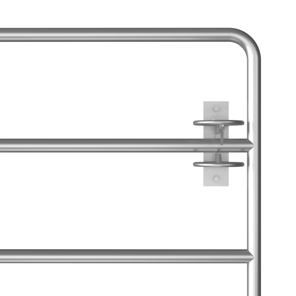 Galleria Design 5 Bar Field Gate Steel (95-170)x90 cm Silver