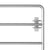 Galleria Design 5 Bar Field Gate Steel (95-170)x90 cm Silver