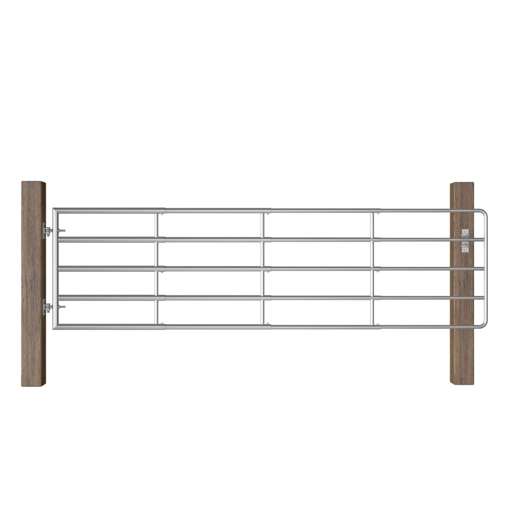 Galleria Design 5 Bar Field Gate Steel (115-300)x90 cm Silver
