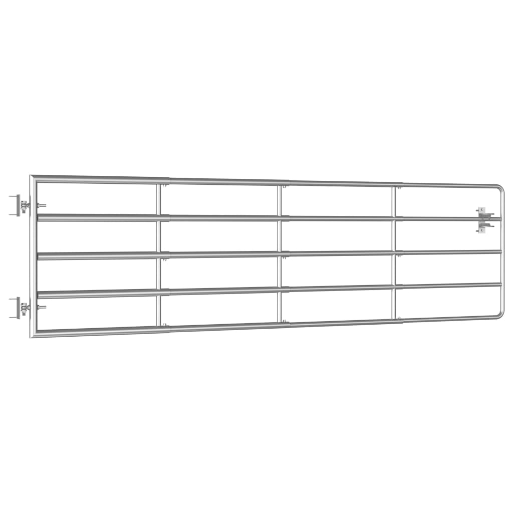 Galleria Design 5 Bar Field Gate Steel (115-300)x90 cm Silver