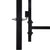 Galleria Design Fence Gate Single Door with Spike Top Steel 1x1 m Black