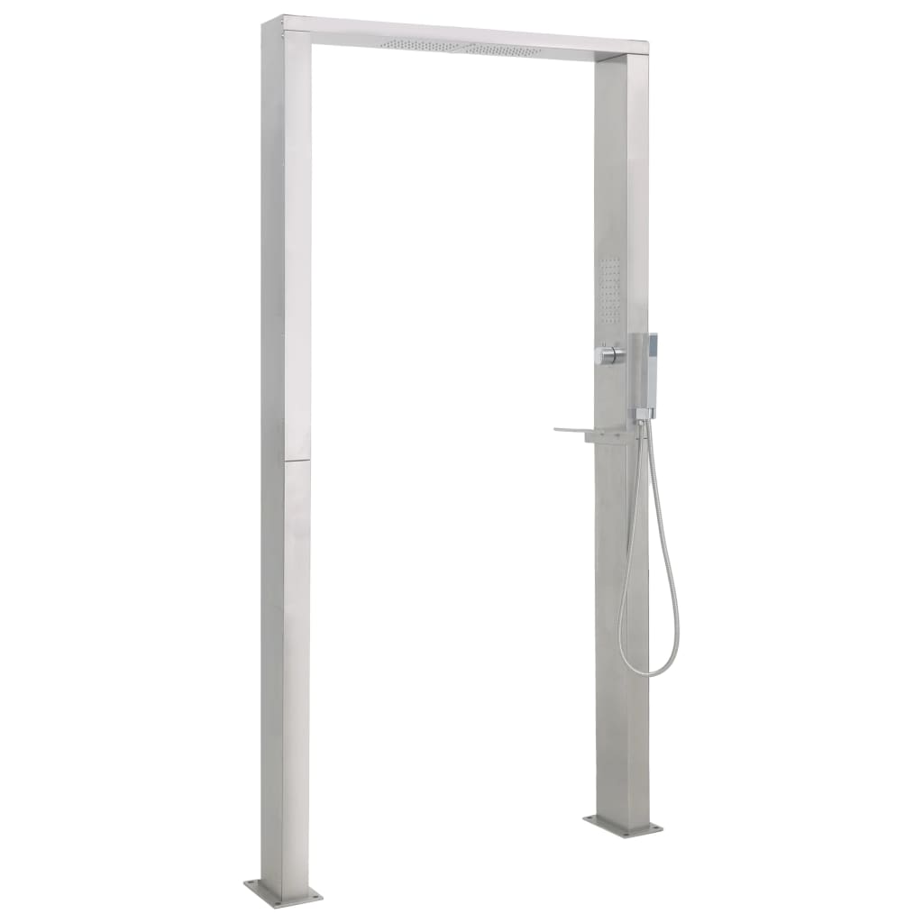 Galleria Design Outdoor Shower Stainless Steel Double Jets