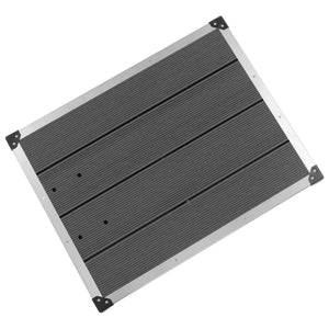 Galleria Design Outdoor Shower Tray WPC Stainless Steel 80x62 cm Grey