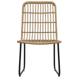 Galleria Design Garden Chairs 2 pcs Poly Rattan Oak