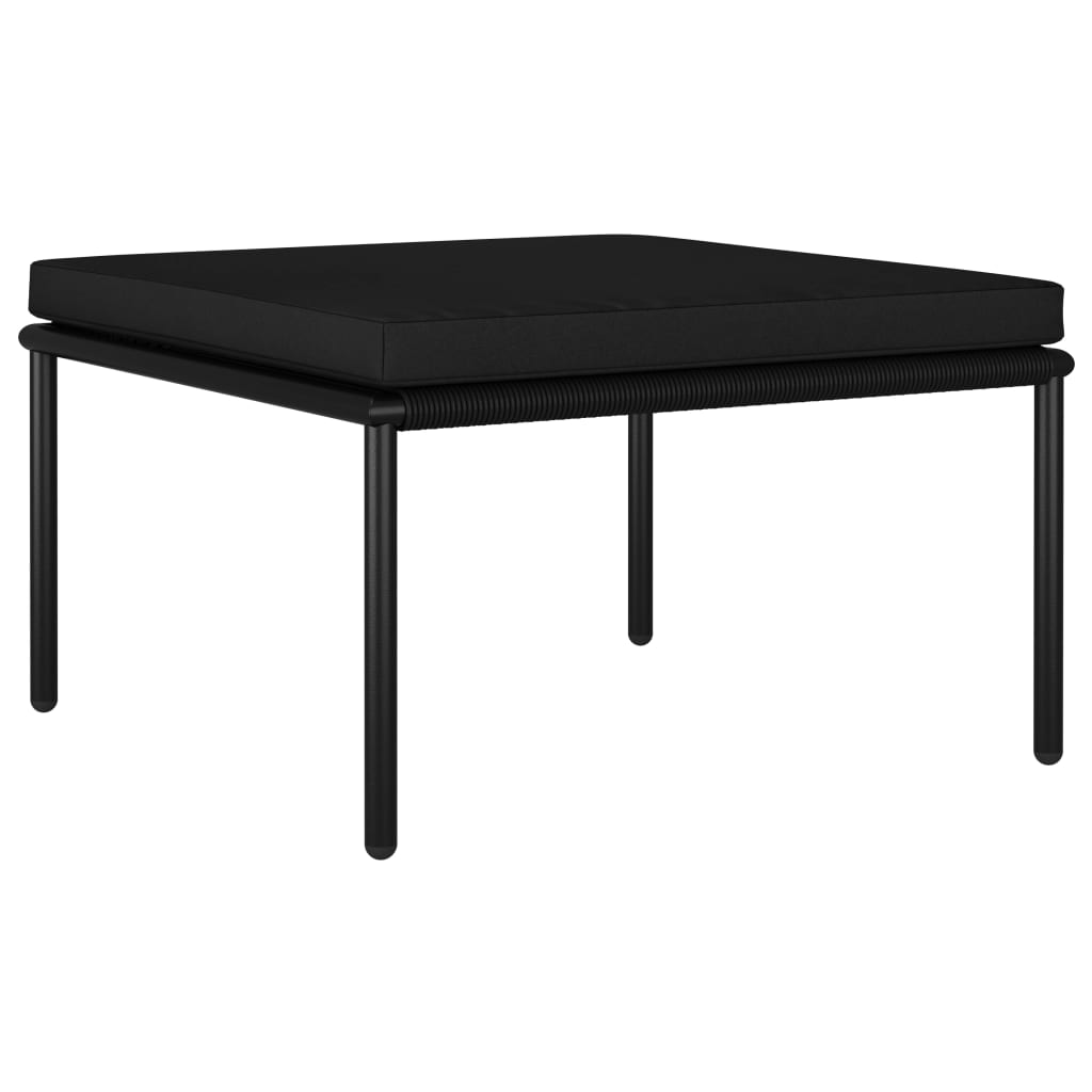 Galleria Design 8 Piece Garden Lounge Set with Cushions Black PVC